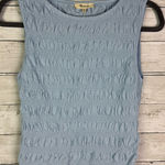 Madewell  Boatneck Smocked Tank Top Light Blue Size XS Photo 0