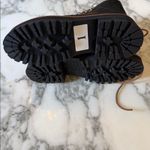 Marc Fisher NWOB WOMEN'S IZZIE LUGSOLE ANKLE BOOT BLACK AND IVORY HIKING Sz 5.5 Photo 6