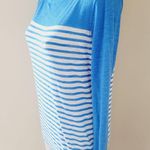 J.Crew Factory blue white striped boatneck long sleeve sweater size medium Photo 3