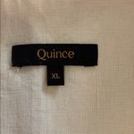 Quince Women’s Linen Short Sleeve Button Front Shirt Blouse Pink XL Photo 1