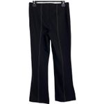 Anthropologie  Essential Crop Flare Pants Black Stretch Knit Size S NWT Photo 5