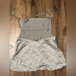 ASOS  AsYou Strappy Backless Satin Mini Dress in Light Olive Photo 5