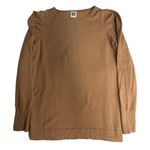 Anne Klein  Women's Brown Puff‎ Sleeve Cashmere Blend Pullover Sweater Size M Lux Photo 4