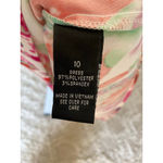 AGB Abstract Shealth Dress Paint Splash Art Teacher Artsy Sleeveless Bold Artist White Size 10 Photo 6