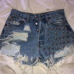 Levi’s Studded Distressed Shorts Photo 0