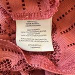 Luxology  Dark Peach Lace Tie Front 3/4 Sleeve Lightweight Cardigan Photo 7