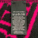 Victoria's Secret  VS Logo Stripe Scarf Pink Black Fuschia 82x12 Photo 6