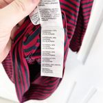 Ritva Falla Striped Jersey Knit Shirt Dress Red Size L Photo 4