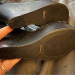 Bamboo  Floral black lace Wedge Sandals size 10 Photo 4