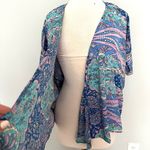 NEW NWT Karma Highway Colorful Paisley Kimono Blue Photo 4