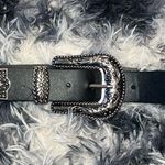 Forever 21  Black / Silver Chunky Belt Photo 0