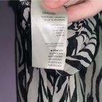 Free People  Size L Top Ciara Button Up Chiffon Zebra Animal Print Shirt Photo 4