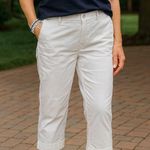Chico's  White‎ Cotton Blend Capri Pants 3 16 Lightweight Summer Breathable Photo 0