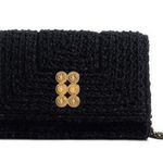 Kooreloo Black Crochet Flap Crossbody Bag $395 Photo 0