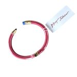 Betsey Johnson  Pencil Hinged Bangle Cuff Bracelet Pink, Gold Blue Photo 2