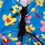 Hanna Nikole tankini floral strappy 18W plus summer vacation cruise resort Blue Photo 2