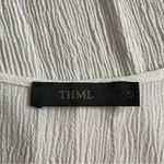 THML Women’s  Anthropologie Embroidered Floral White Sleeveless Tank Top sz Small Photo 2