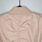 frame denim Frame Snap Detailed Ruched Shell Bomber‎ Jacket in Nude Medium MSRP $425 Photo 8