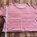 PINK - Victoria's Secret  Womens Short Sleeve Round Neck Crop Top Pink Size Medium Photo 4