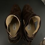 Jimmy Choo  Marina Tie Strap Brown Suede Booties, Size 36.5 (US- 6) Photo 7