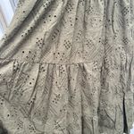 BTFBM Army Green Summer Eyelet Midi A Photo 3