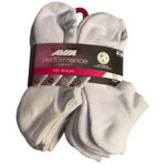 Avia NEW  Perf Cushion No Show Socks 10-PK White MoistureWicking EcoFriendly 4-10 Photo 0