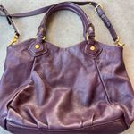 Marc by Marc Jacobs MARC JACOBS Wine Red Burgundy Cabernet Tumbled Leather Top Handle Women’s Tote Photo 11