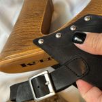 Kork-Ease Korks 9M black Kristian leather platform wedge sandals buckle closure studded Photo 8