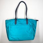 Michael Kors Kelsey Tote Turquoise Blue Nylon Travel Large Shoulder Bag Purse Photo 2