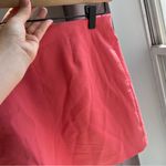 ZARA  women’s medium pink coral button mini skirt micro mini preppy pleated Photo 7