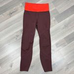 Athleta Tenacity Mesh Cutouts High Rise Powerlift Leggings Burgundy Small Photo 6