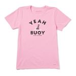Life is Good  Crusher Tee “Yeah Buoy” Pink, Size M New w/Tag Photo 1