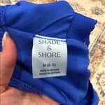 Shade & Shore  Vibrant Blue Textured Swimsuit size medium 8/10 Photo 5