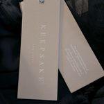 Keepsake‎ The Label Say You Will Chiffon Mini Dress In Navy NWT Large KX170121D Blue Photo 12