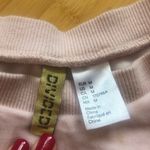 Forever 21 Christmas Sweater Light Pink Crushed Velvet Velour Crew Neck Medium Photo 2