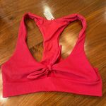 l*space L  Ribbed Red Bikini Top Photo 0