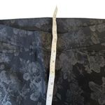 Chico's  Size 1R Brigitte Tonal Floral Slim Ankle Pants Size 8 Black Stretch Punk Photo 9