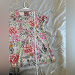 Johnny Was  Janie Favorite Short Sleeve Crew Neck Swing Tee Azzie Flower Large Photo 9