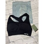 Flag Nor Fail NWT Seamless Lasercut Racerback Sports Bra in Black Size Medium Photo 2