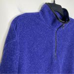 Eddie Bauer fleece quarter zip pullover blue purple size XL Photo 1