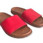 Aquatalia Slide Sandals Leather Red, Size 6 NEW Photo 8