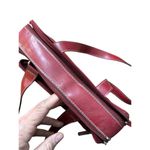 Villager  Red Leather Double Zip Around Shoulder Bag Photo 3