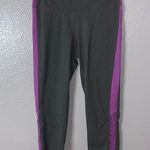 Champion grey purple spandex athletic capri pants Photo 0