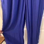 The Jetset Diaries  Iris Blue Jumpsuit Size 6 Crochet Embellishments Photo 4