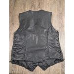 Milwaukee Leather Black Premium Leather Classic Braided Motorcycle Vest XL Photo 6