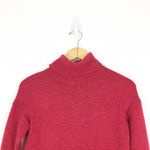 Marine layer Red Turtleneck Sweater Dress Size XS Wool Cashmere Knit Cozy Chic Photo 3