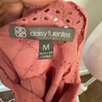 Daisy Fuentes  Pink Eyelet Flutter Sleeve Blouse Photo 5