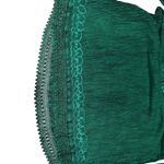 Women's India Boutique Green Boho Top Shirt Free Size Sequin Embroidery Flowy Photo 6
