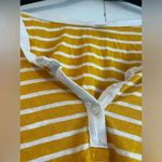 Old Navy Mustard Yellow Striped Sleeveless Top with Front Tie Detail XS B34 Photo 3