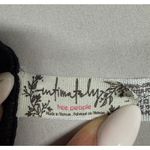 Free People  Black Lace Trim Satin Cami Bodysuit Lingerie Photo 3